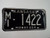 1969 KANSAS Midway USA License Plate MI 1422