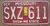 1983 Sep Missouri SXZ-611 License Plate DMV Clear YOM