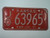 1971 KANSAS License Plate JO 63965