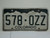 COLORADO License Plate 578 OZZ