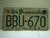 1999 NEW HAMPHIRE Live free or Die License Plate BBU 670