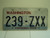 WASHINGTON Evergreen State License Plate 239 ZXX