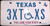 Texas 3XTXS Wheelchair Handicapped License Plate