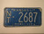 1967 KANSAS Midway USA License Plate NT 2687