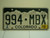 2010 COLORADO License Plate 994 MBX