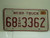 2002 NEBRASKA Commercial Truck License Plate 68 3362