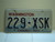 Washington Evergreen State License Plate 229 XSK