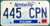 2007 Feb Pulaski Co Kentucky License Plate 445 CPN