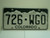 COLORADO License Plate 726 WGO