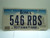 IOWA License Plate 546 RBS