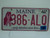 2013 MAINE Pink Ribbon Cancer Early Detection License Plate 386 ALQ