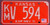 1971 Kingman Co Kansas KM V 594 License Plate