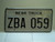 NEBRASKA Truck License Plate ZBA 059 1