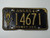 1968 KANSAS Midway USA License Plate WY 14671