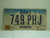 2007 IOWA License Plate 749 PHJ