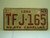 1980 1982 NORTH CAROLINA License Plate TFJ 165