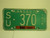 1970 KANSAS 8M Trailer License Plate SU 370