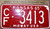 1965 Coffey Co Kansas CF 3413 Midway License Plate