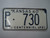 1960 KANSAS 1961 Centennial License Plate PL 730