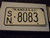1963 KANSAS License Plate SN 8083