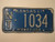 1967 KANSAS Midway USA License Plate NT 1034