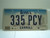 IOWA License Plate 335 PCY