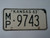 1963 KANSAS License Plate MP 9743