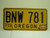 1984 OREGON License Plate BNW 781