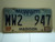 1998 MISSISSIPPI Blue Fade License Plate MW2 947