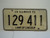 1971 ILLINOIS Land of Lincoln License Plate 129 411