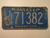 1967 KANSAS Midway USA License Plate JO 71382