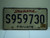 LOUISIANA Private License Plate S959730