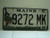 2005 MAINE Vacationland License Plate 9272 MK