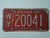 1965 KANSAS Midway USA License Plate WY 20041