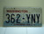 Washington Evergreen State License Plate 362 YNY