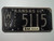 1966 KANSAS 8M Truck License Plate WY 5115
