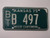 1975 KANSAS Wheat Centennial License Plate BT B 497