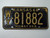 1968 KANSAS Midway USA License Plate WY 81882