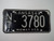1969 KANSAS Midway USA License Plate NT 3780