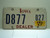 2007 IOWA Dealer License Plate  D877 027