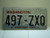 Washington Evergreen State License Plate 497 ZXQ