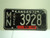 1972 KANSAS Farm Truck 8M License Plate MN 3928