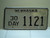 NEBRASKA 30 Day License Plate 1121
