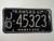 1966 KANSAS Midway USA License Plate JO 45323