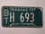 1975 KANSAS Wheat Centennial License Plate BT H 693