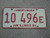 1981 ILLINOIS Land Of Lincoln License Plate 10 496E