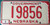 1980 Jan Nebraska Government License Plate 19856