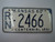 1960 KANSAS 1961 Centennial License Plate RN 2466