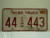 2002 NEBRASKA Commercial Truck License Plate 44 443