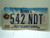 IOWA License Plate 542 NDT